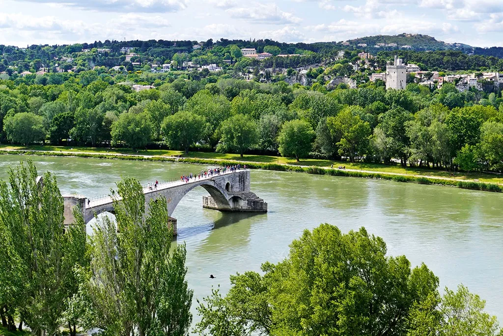 Die berühmte Brücke in Avignon Die berühmte Brücke in Avignon
