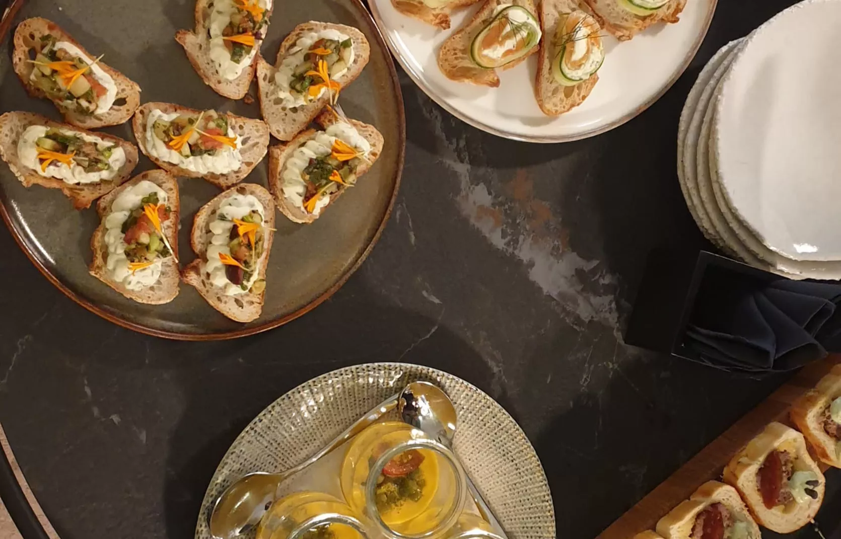 Köstliche Snacks im Bolderhaus Köstliche Snacks im Bolderhaus