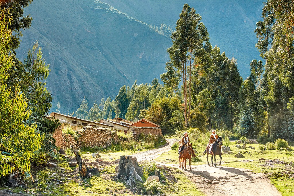 Reiten im Heiligen Tal von Urubamba